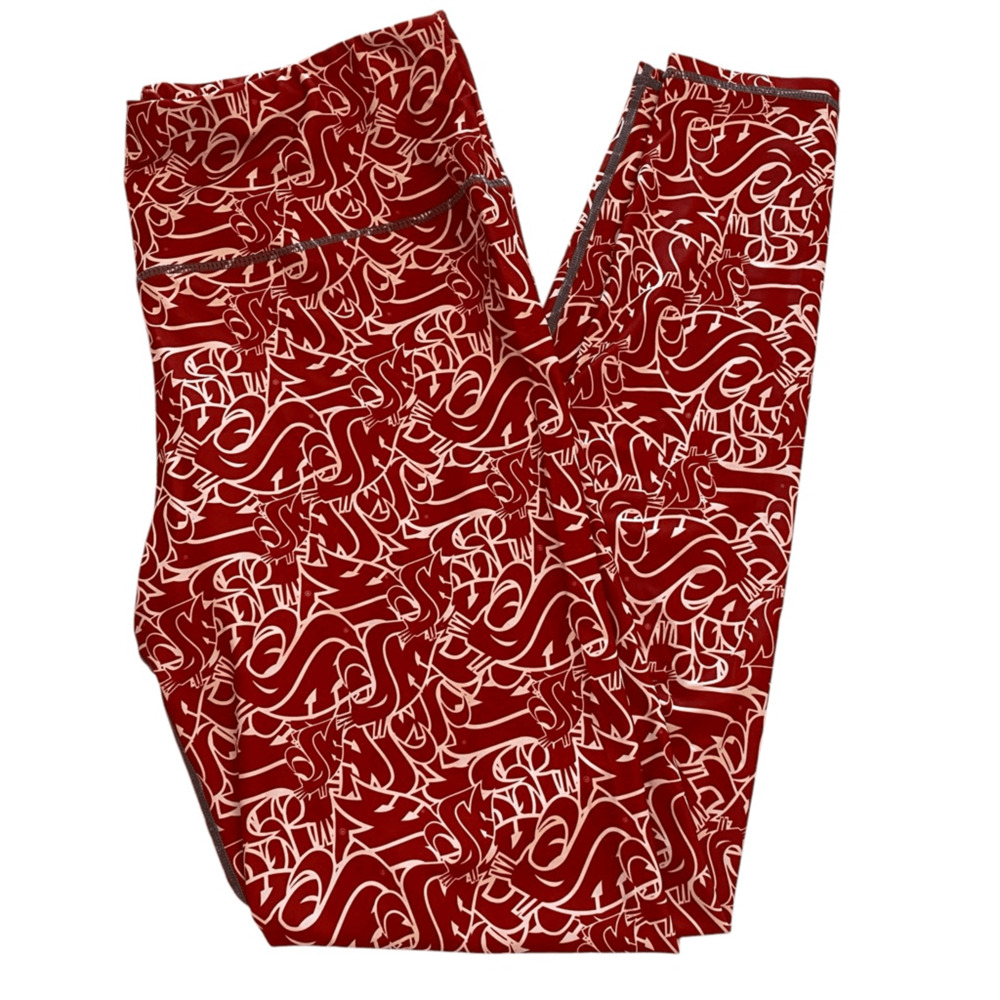 ZooZatz Crimson Washington State Cougars Leggings XXL WSU Wazzu 2XL